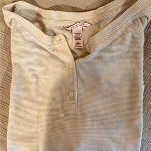 Victoria's Secret Vintage Waffle Knit Henley